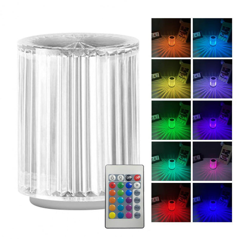 LED Crystal Table Lamp – Creative Ambient Night Light for Bedroom & Living Room