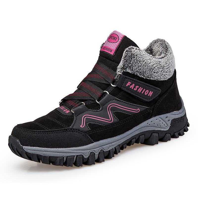 Women’s Warm Snow Shoes – Plus Velvet Winter Cotton Boots for Cold Weather