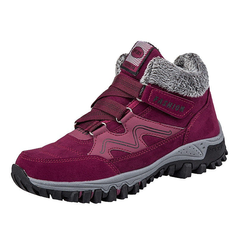 Women’s Warm Snow Shoes – Plus Velvet Winter Cotton Boots for Cold Weather