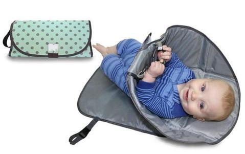 Portable Diaper Changing Pad – Foldable Travel Changing Clutch for Newborns
