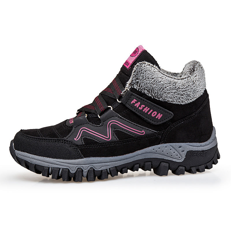 Women’s Warm Snow Shoes – Plus Velvet Winter Cotton Boots for Cold Weather
