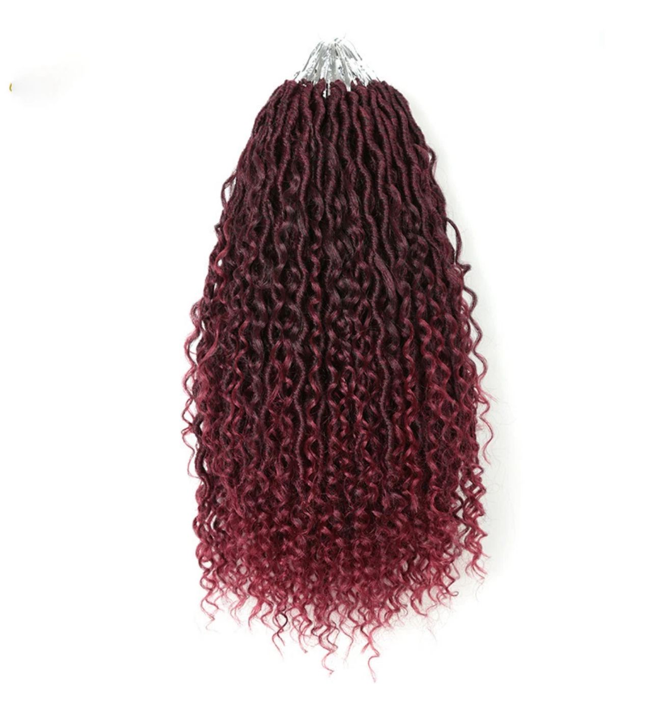 18" Pre-Looped Boho Locs with Body Wave Curls – Crochet Dreadlock Hair Extensions