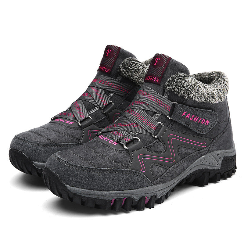 Women’s Warm Snow Shoes – Plus Velvet Winter Cotton Boots for Cold Weather