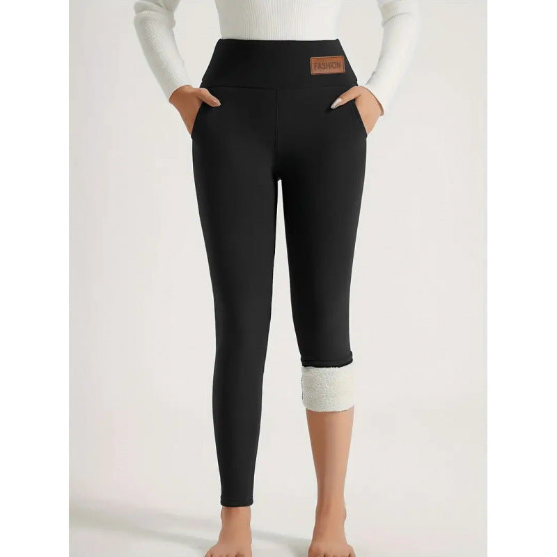 Women’s High Waist Fleece-Lined Thermal Leggings – Warm Winter Stretch Pants