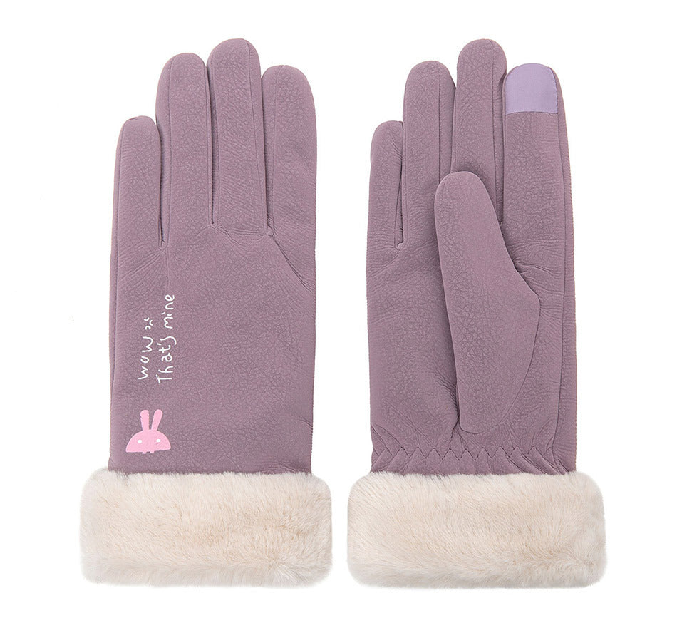 Women’s Waterproof Winter Gloves – Fleece-Lined Thermal Outdoor Warm Gloves