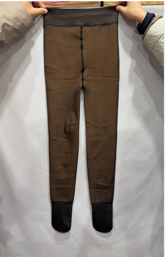 Women’s Fleece-Lined Thermal Leggings – High-Waist Warm Winter Outerwear Pants