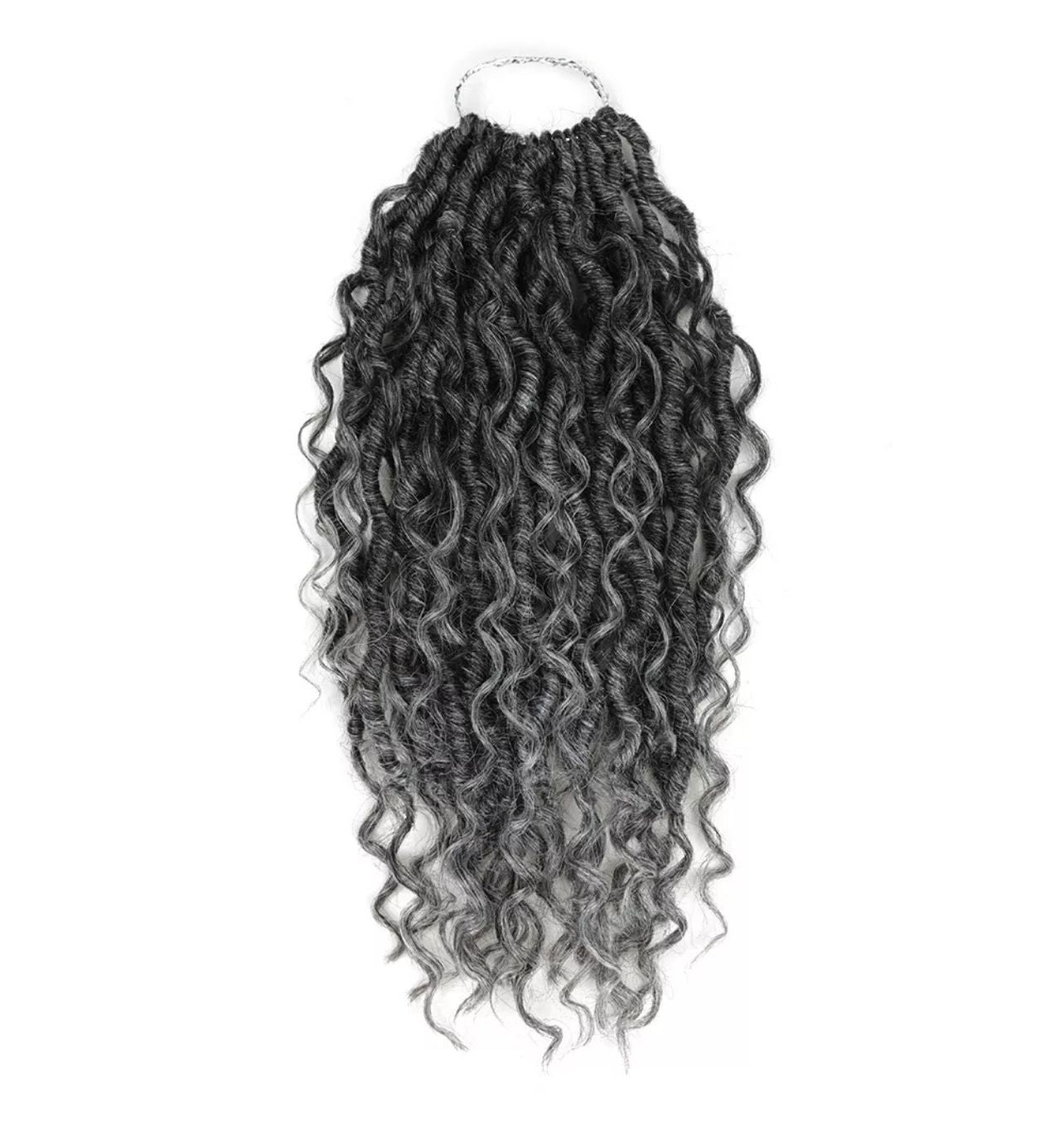 18" Pre-Looped Boho Locs with Body Wave Curls – Crochet Dreadlock Hair Extensions