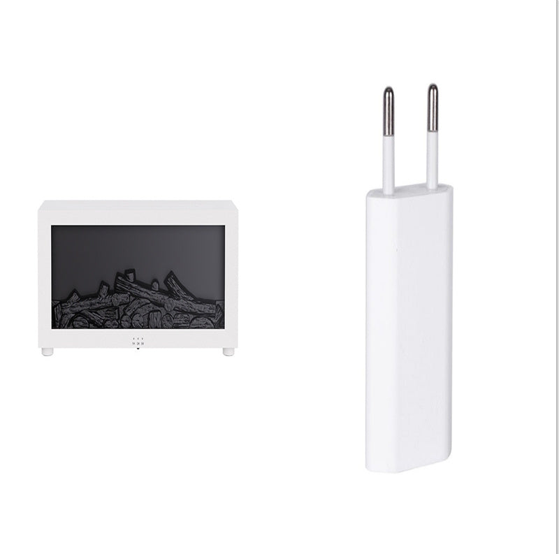 Flame Effect Aromatherapy Humidifier – Essential Oil Diffuser with 3D Flame Light & Large Mist Output