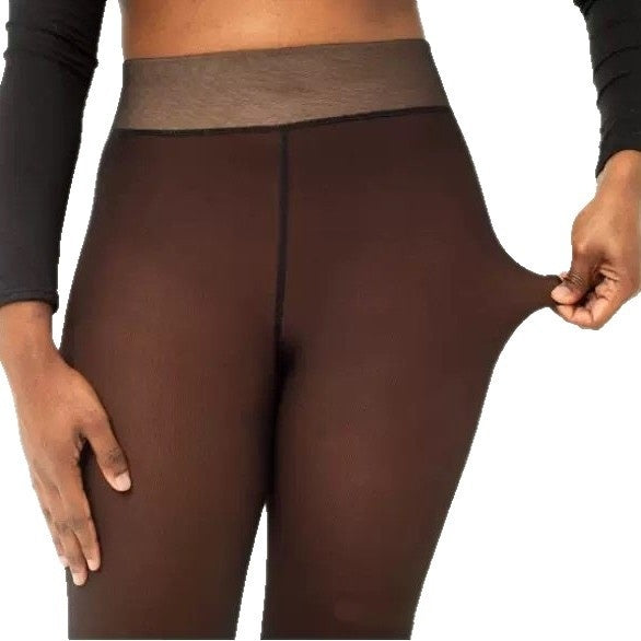 Women’s Fleece-Lined Thermal Leggings – High-Waist Warm Winter Outerwear Pants