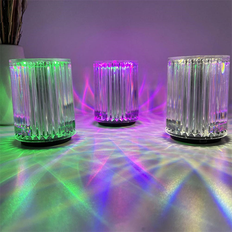 LED Crystal Table Lamp – Creative Ambient Night Light for Bedroom & Living Room