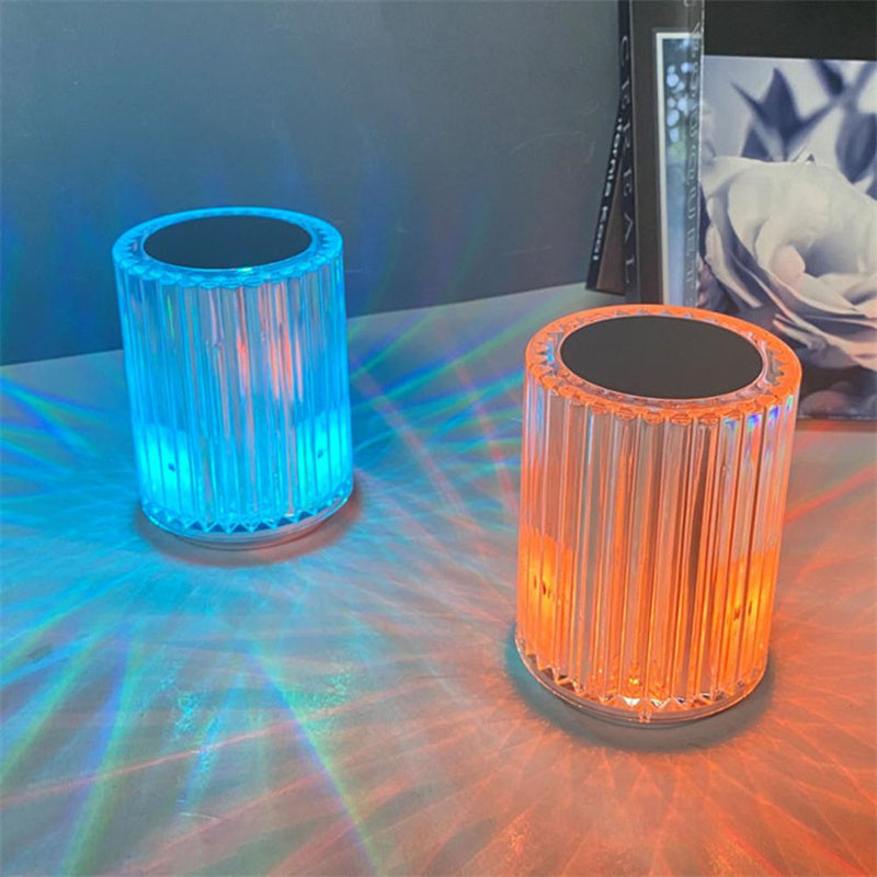 LED Crystal Table Lamp – Creative Ambient Night Light for Bedroom & Living Room