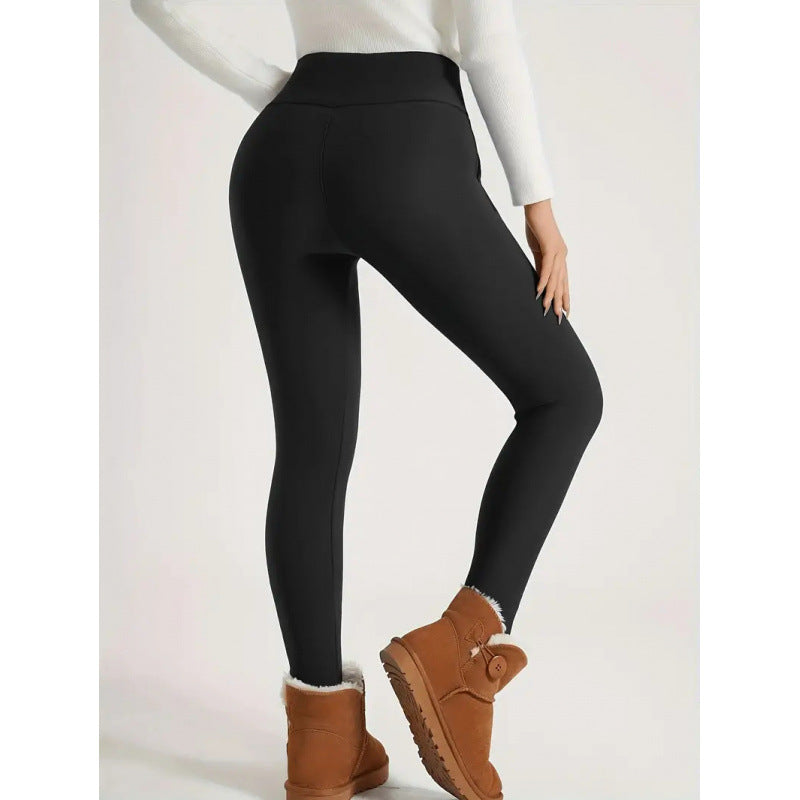 Women’s High Waist Fleece-Lined Thermal Leggings – Warm Winter Stretch Pants