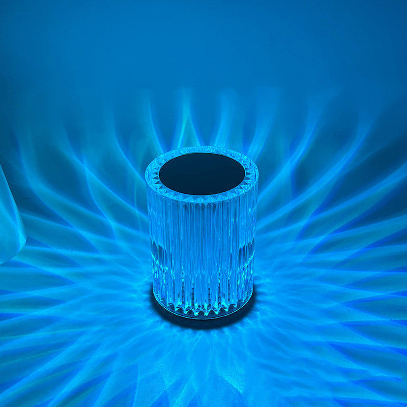 LED Crystal Table Lamp – Creative Ambient Night Light for Bedroom & Living Room