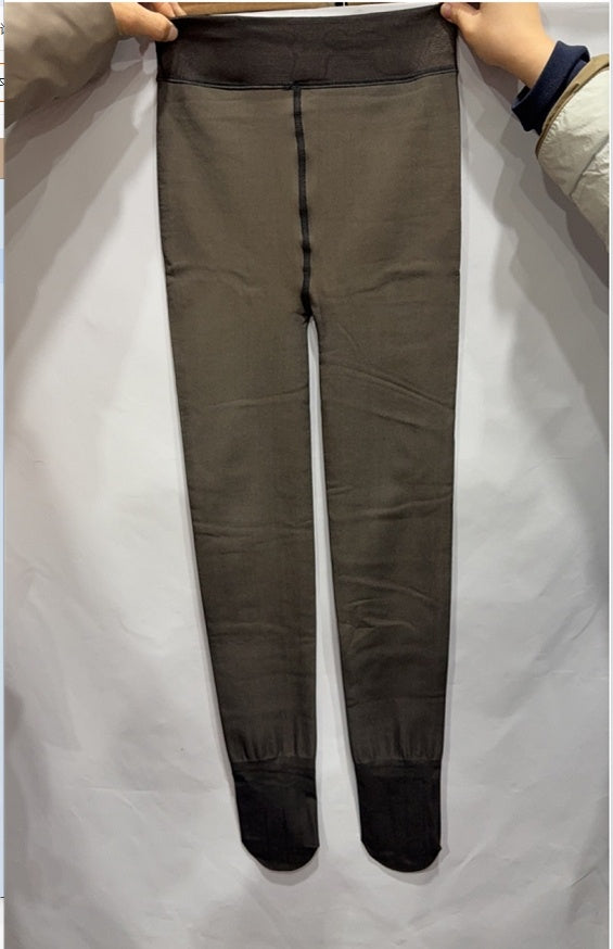 Women’s Fleece-Lined Thermal Leggings – High-Waist Warm Winter Outerwear Pants